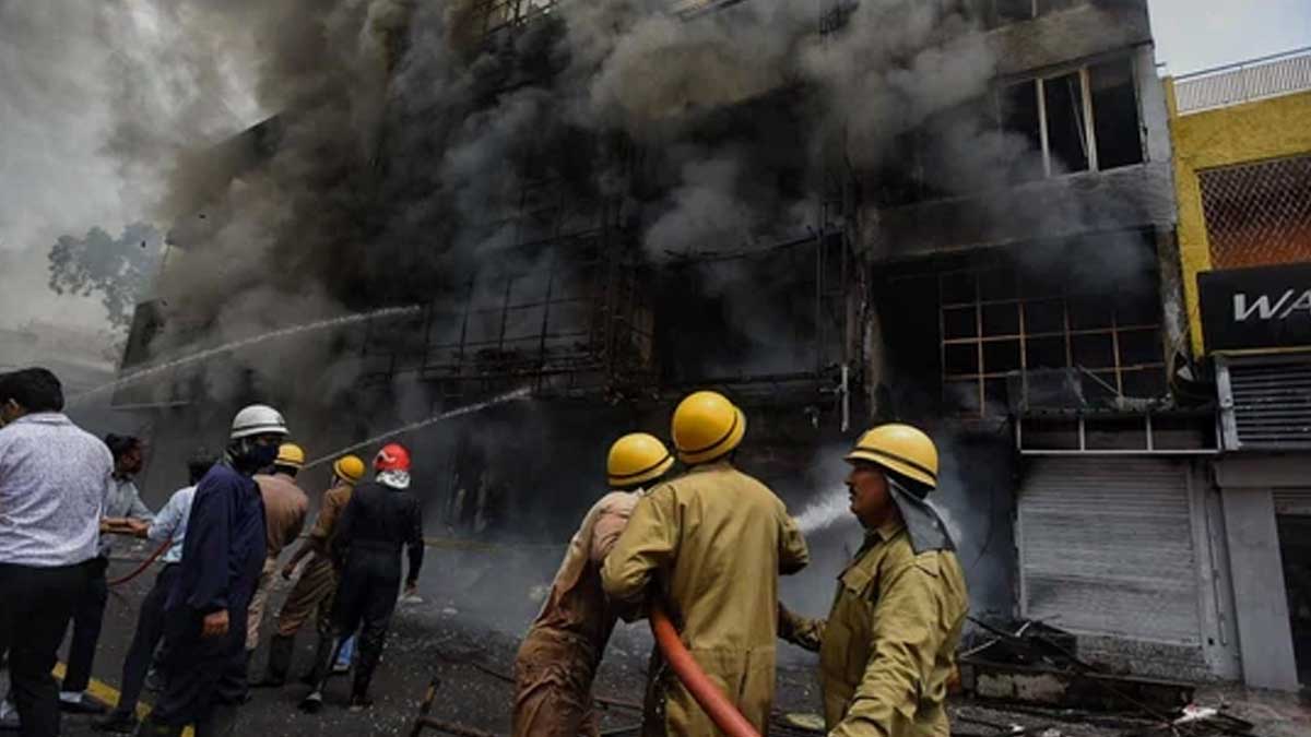 Delhi Lajpat Nagar Market Fire